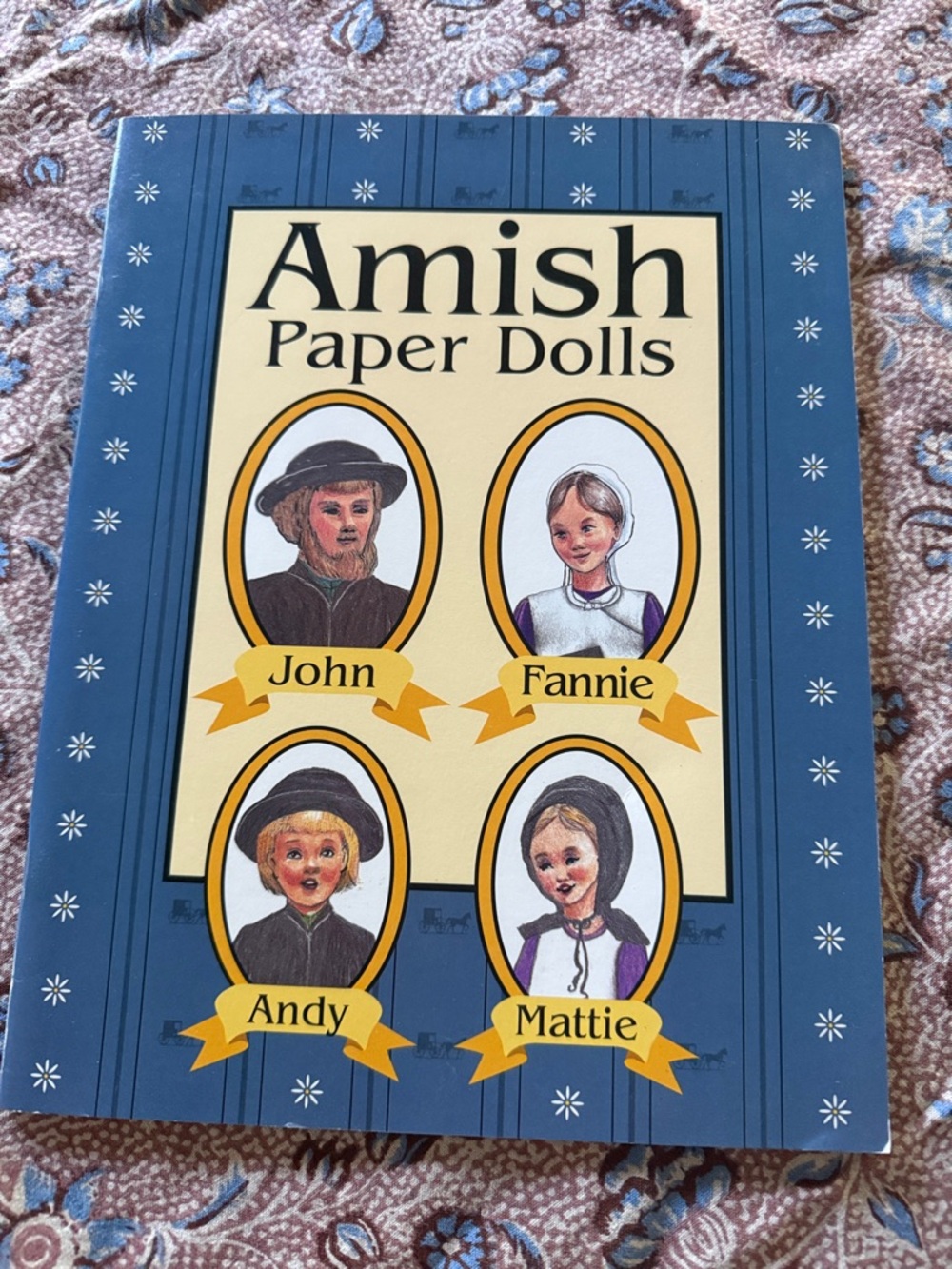 Amish Paper Dolls Book By Gail Keffer 1996 Featuring John Fannie
Andy Mattie